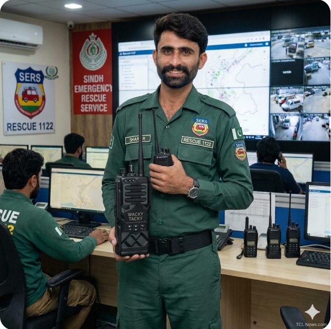 Sajid Aziz Shar Emergency Medical Dispatcher Sindh emergency Rescue 1122